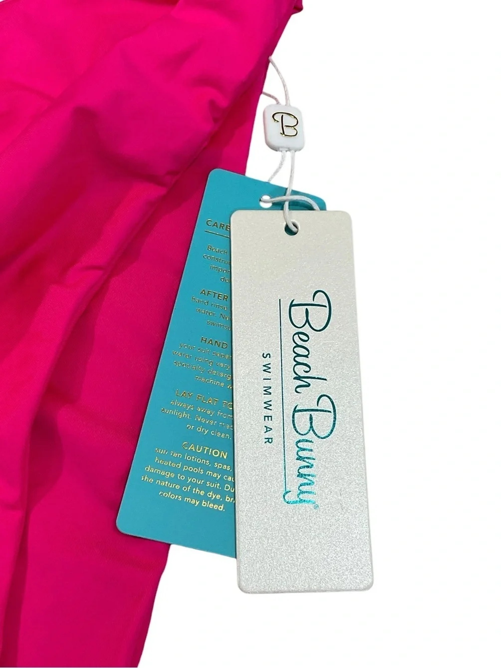Beach Bunny Swimwear Kate Bikini Bottoms vibrant Pink Size 16 NWT